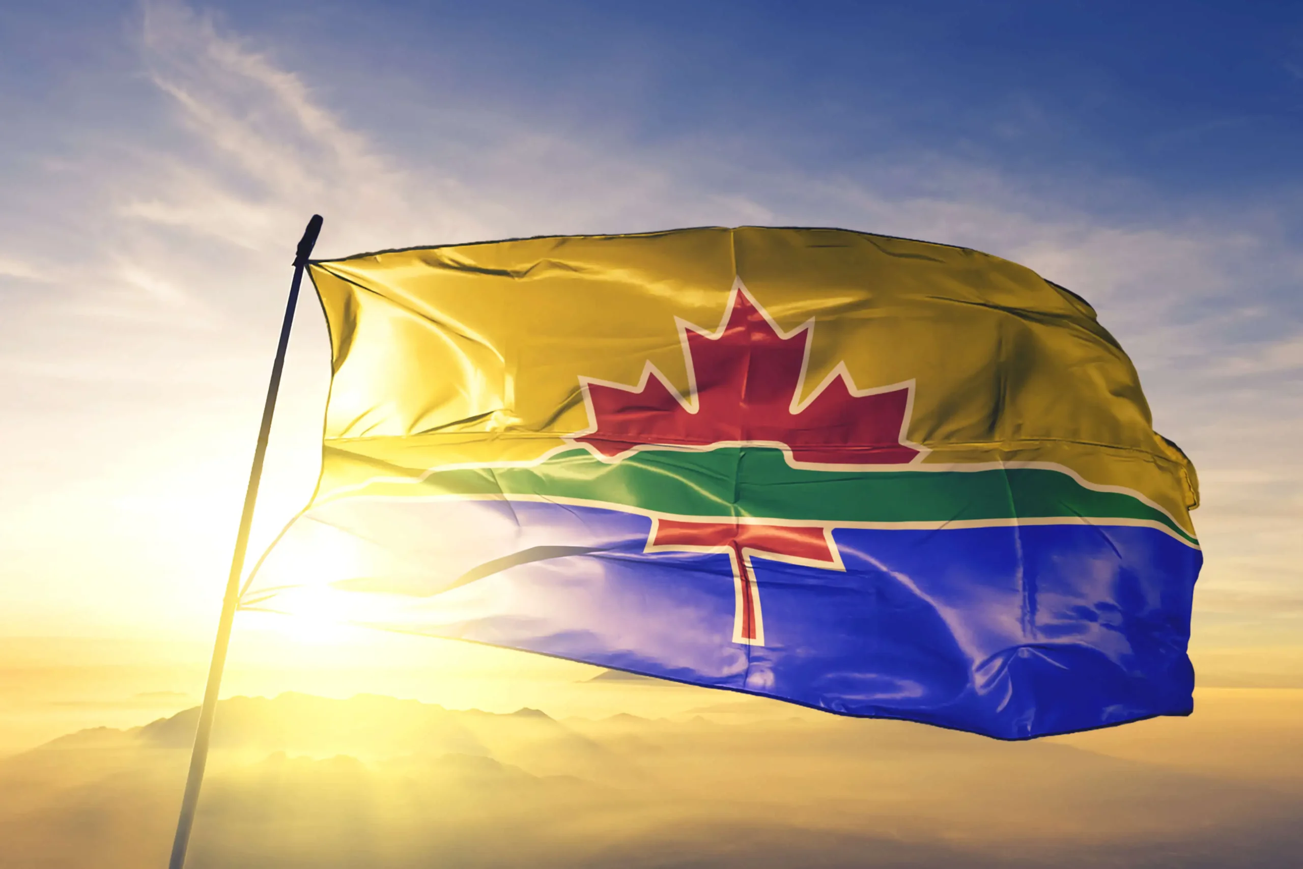 Flag for the city of Thunder Bay.